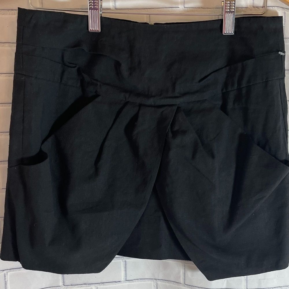 Isabel Marant Gem Black Pleat Detail‎ Mini Skirt